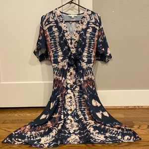 Midi dress. Tie dye. Size M.